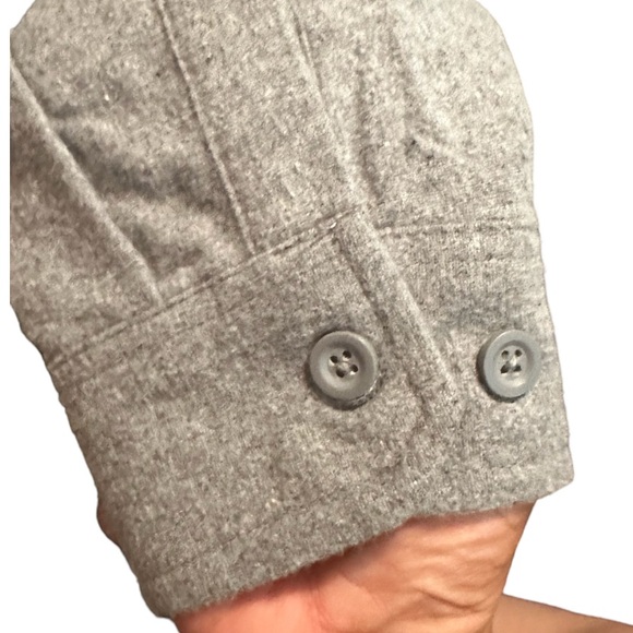 Eddie Bauer Double Brushed Chamois Shirt Mens Large Gray Button Up NWT - Picture 3 of 6